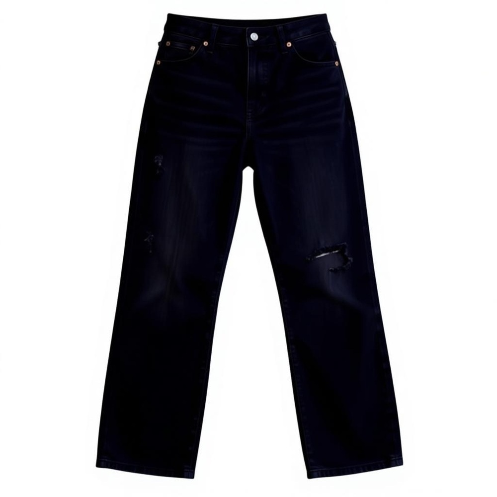 S.O.N.G | Juniors Black Ripped Jeans, Size 5